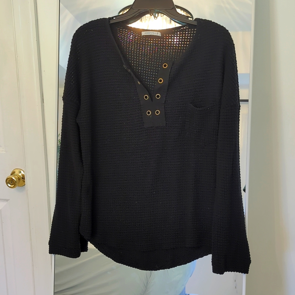 Waffle Knit Sweater